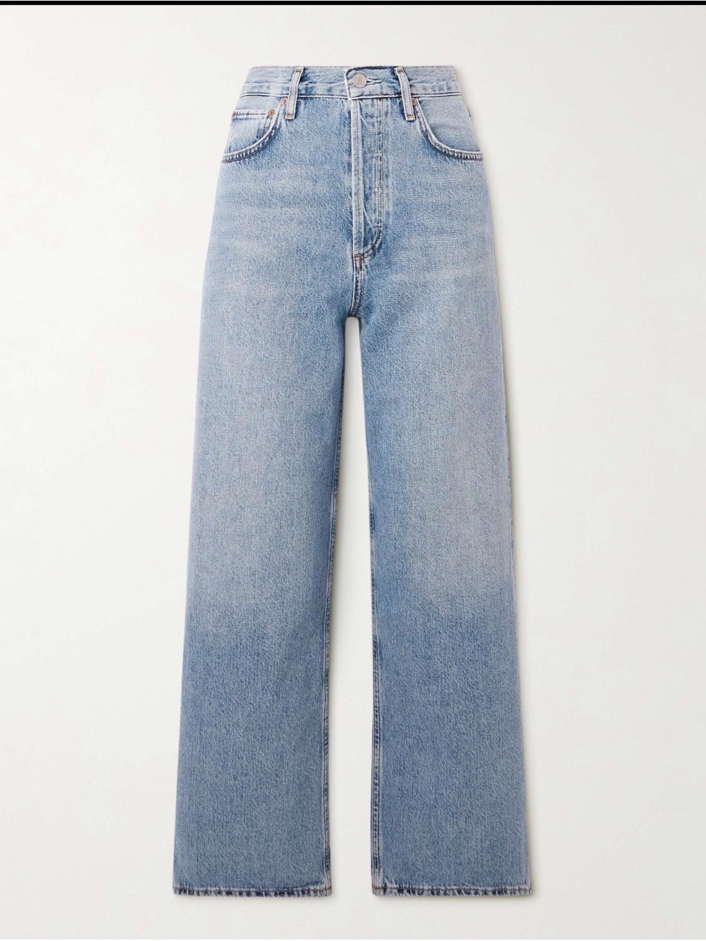 Agolde High Rise Wide Leg Light Wash Jeans Size 25